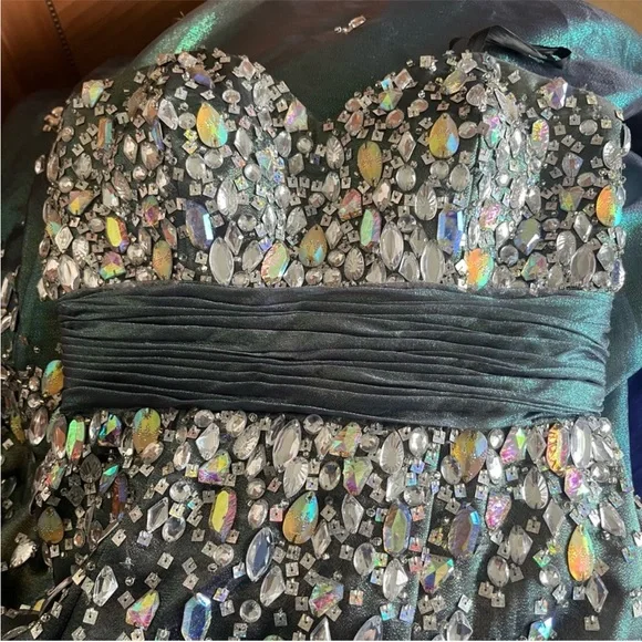 Strapless Sequin Mermaid Gown - Picture 3 of 6